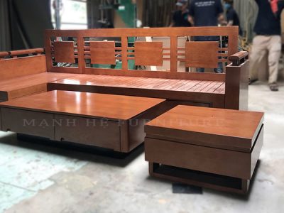 sofa góc giường kết hợp bàn trà MH3