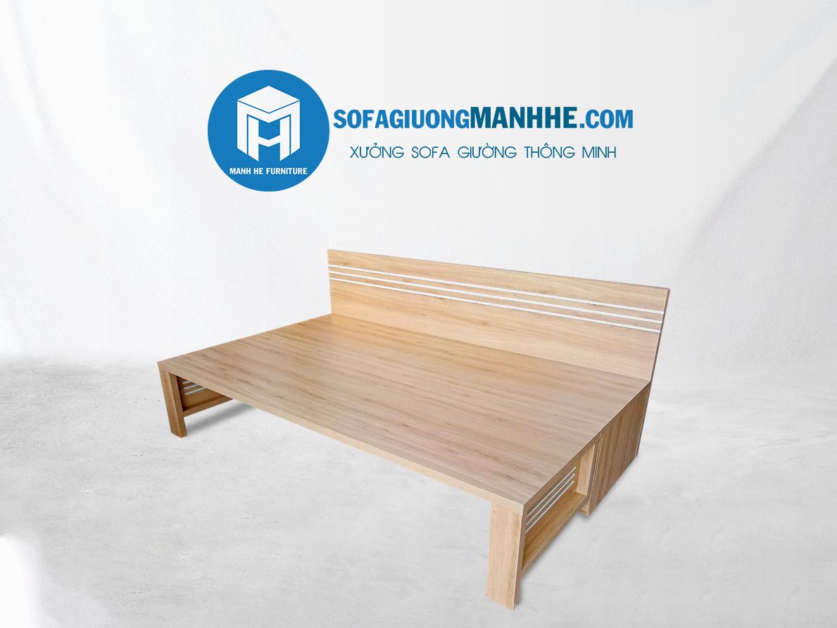 Ghế sofa giường gấp với chất liệu gỗ MDF phủ Melamine thanh lịch
